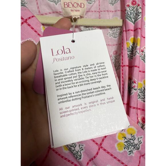 Beyond by Vera 1540 Lola in Positano Blush Dress NWT Sz. L - Picture 8 of 11